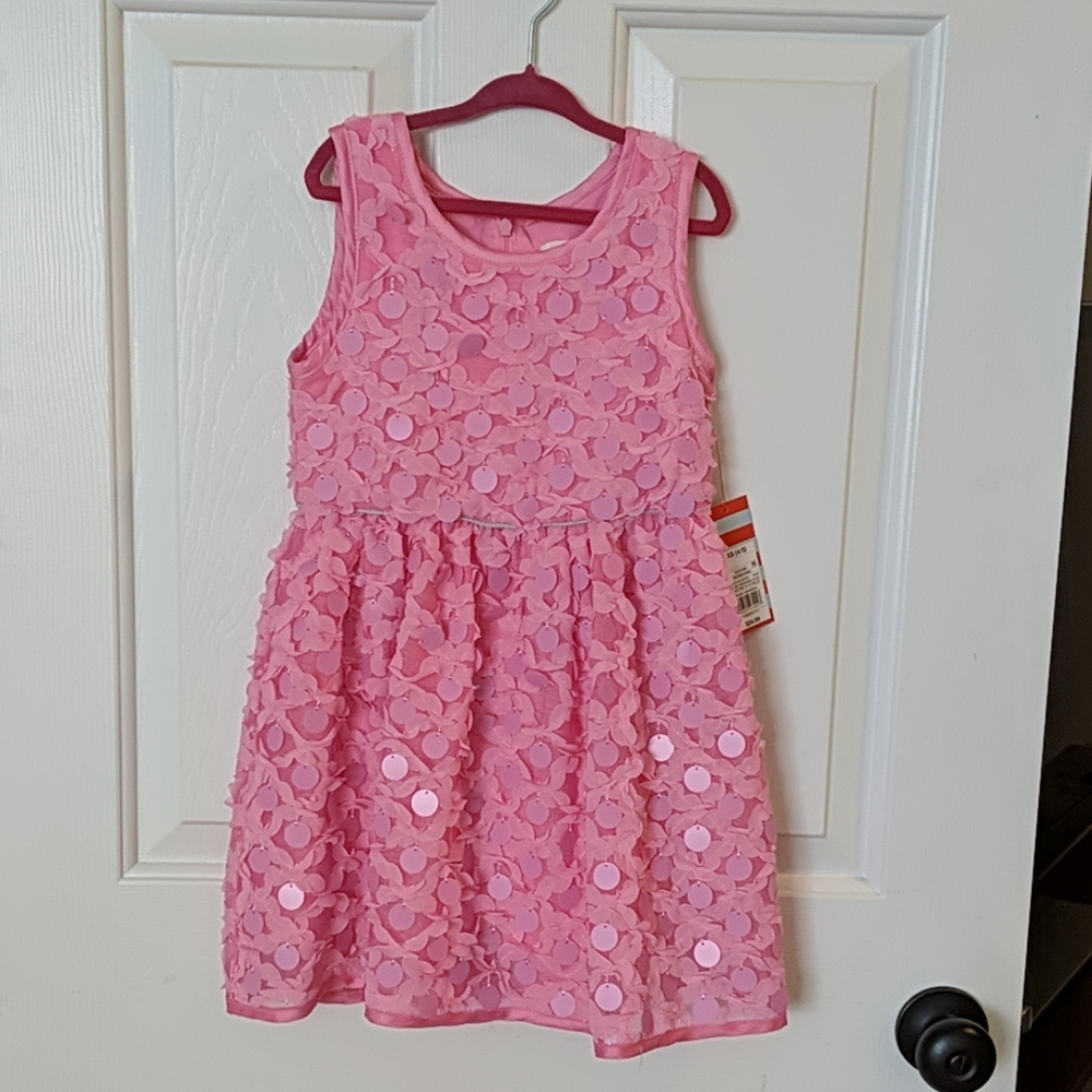 Cat and Jack pink sequin dress